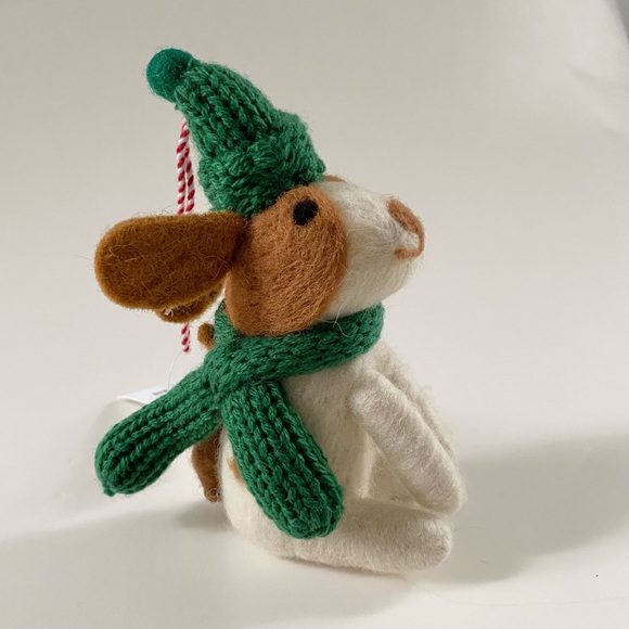 NWT Felted Dog Holiday Ornament J. Crew Factory - Picture 8 of 12